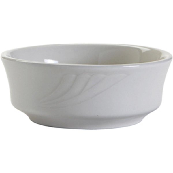 Tuxton China Sonoma 5 in. Embossed Bowl - Porcelain White - 3 Dozen YPB-1203